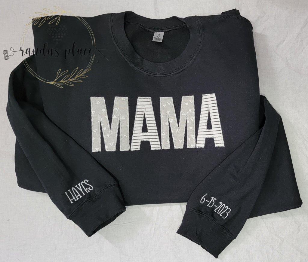 Custom MAMA Crewneck with Infant Apparel 3XL-5XL