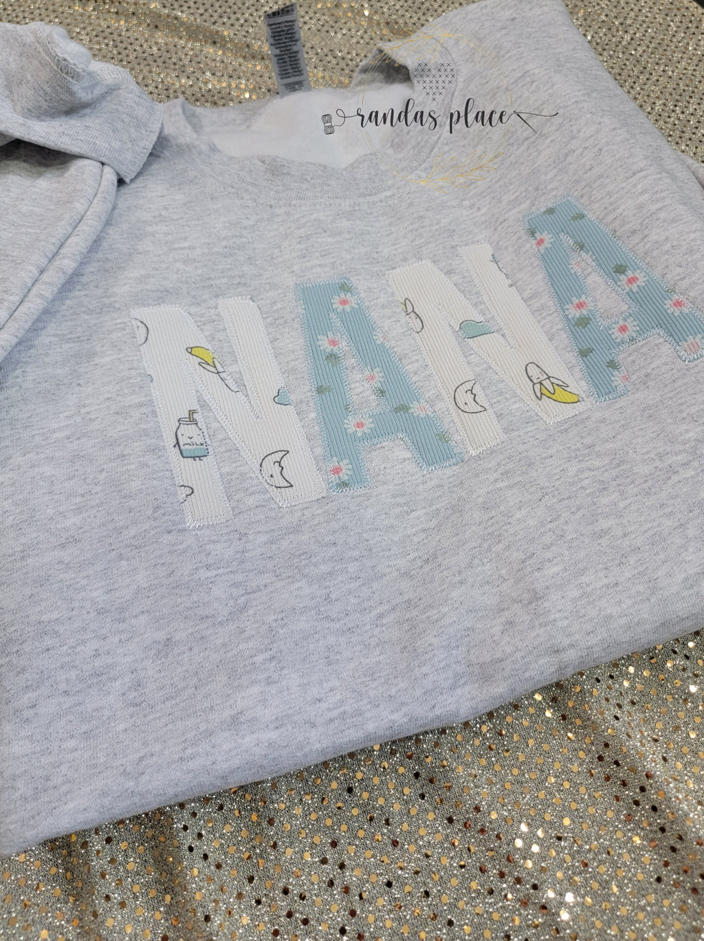 Custom NANA Crewneck with Infant Apparel