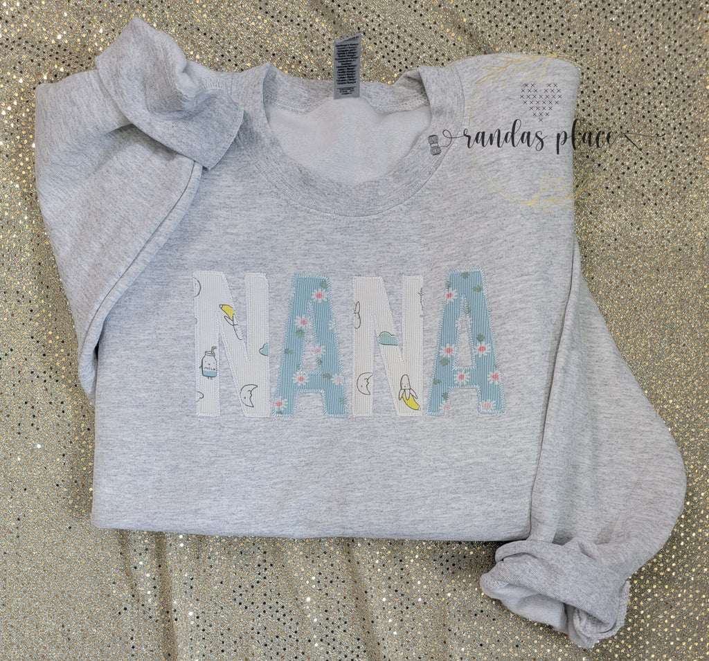 Custom NANA Crewneck with Infant Apparel 3XL-5XL