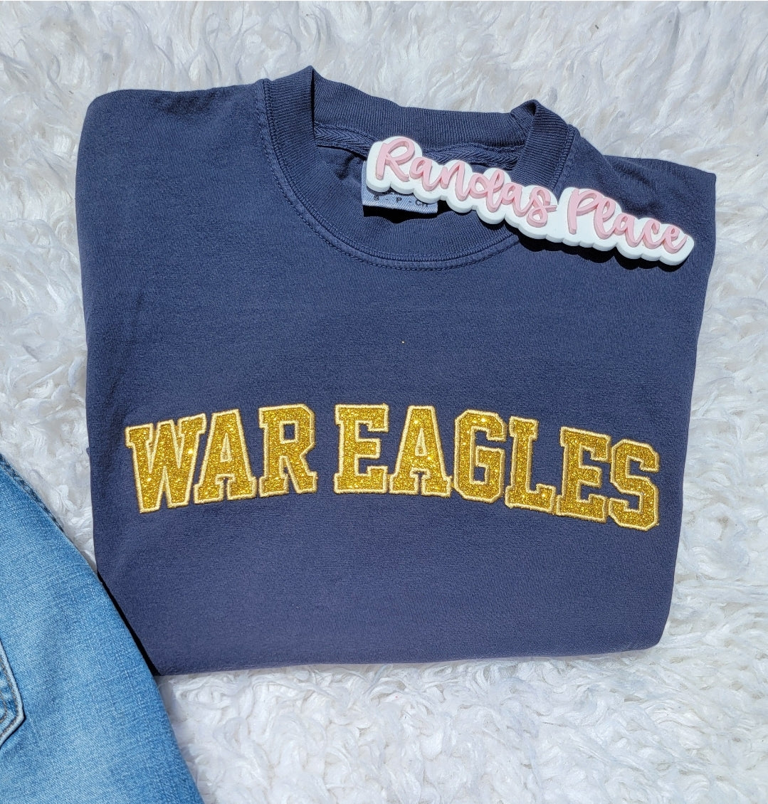 War Eagles Sparkle Comfort Color Tee