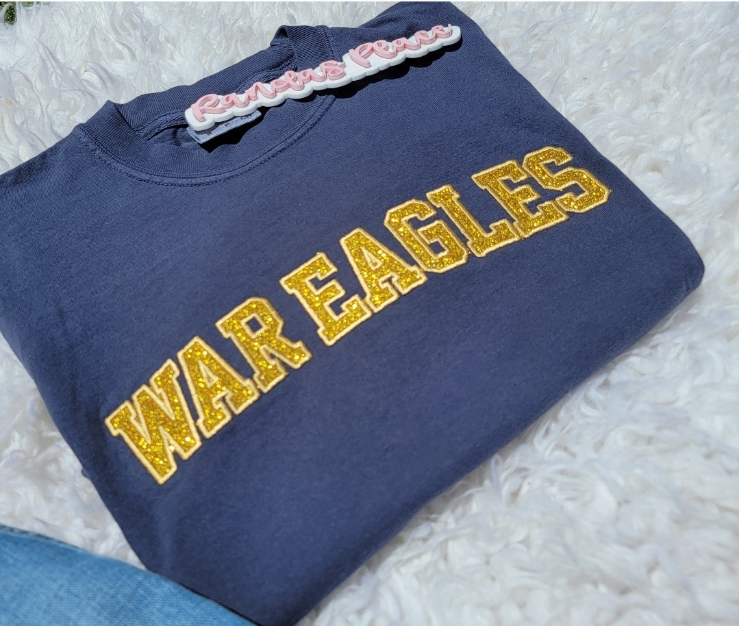 War Eagles Sparkle Comfort Color Tee