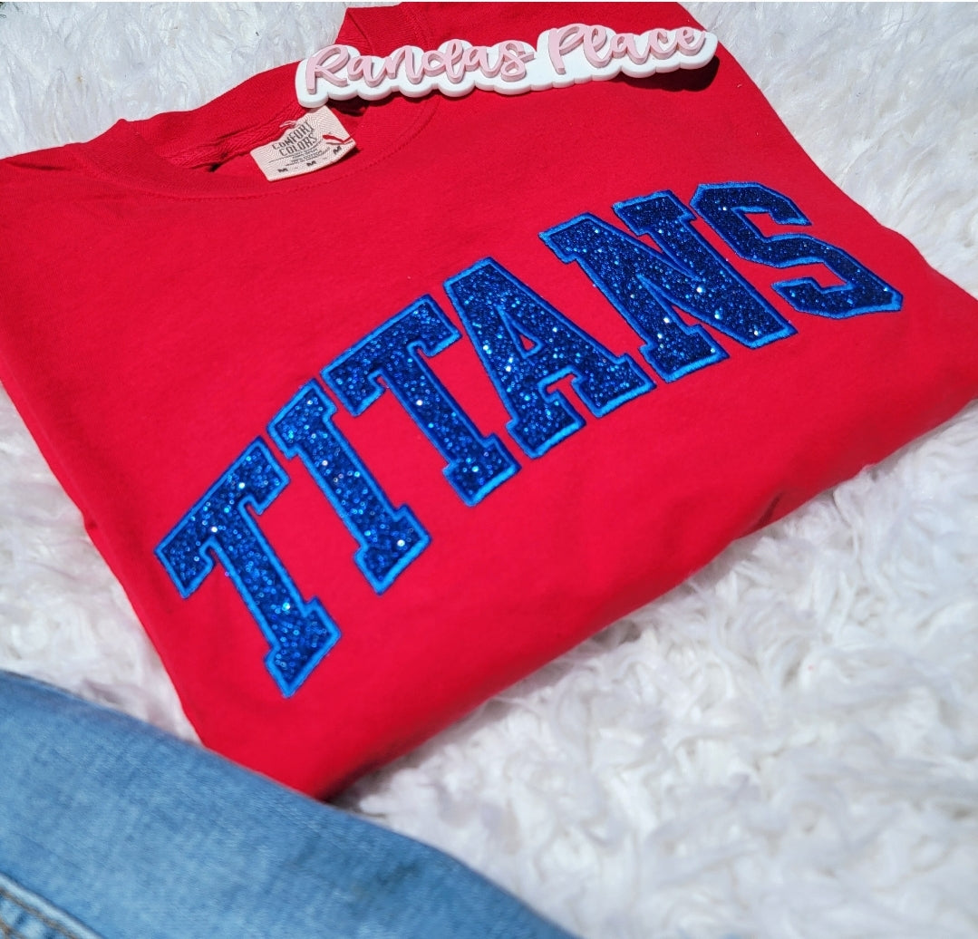 Titans Sparkle Comfort Color Tee