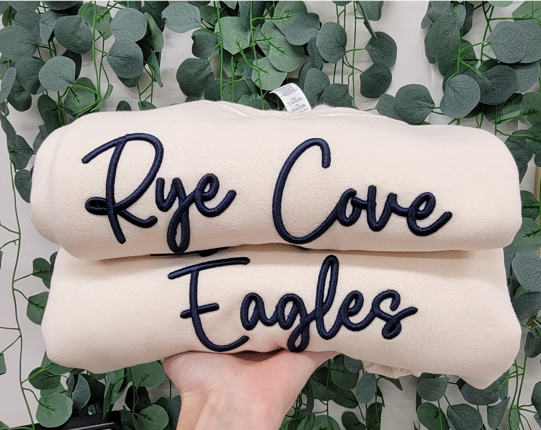 Rye Cove Eagles Puff Crewneck