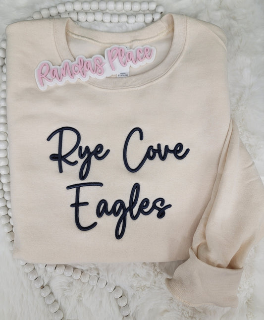 Rye Cove Eagles Puff Crewneck