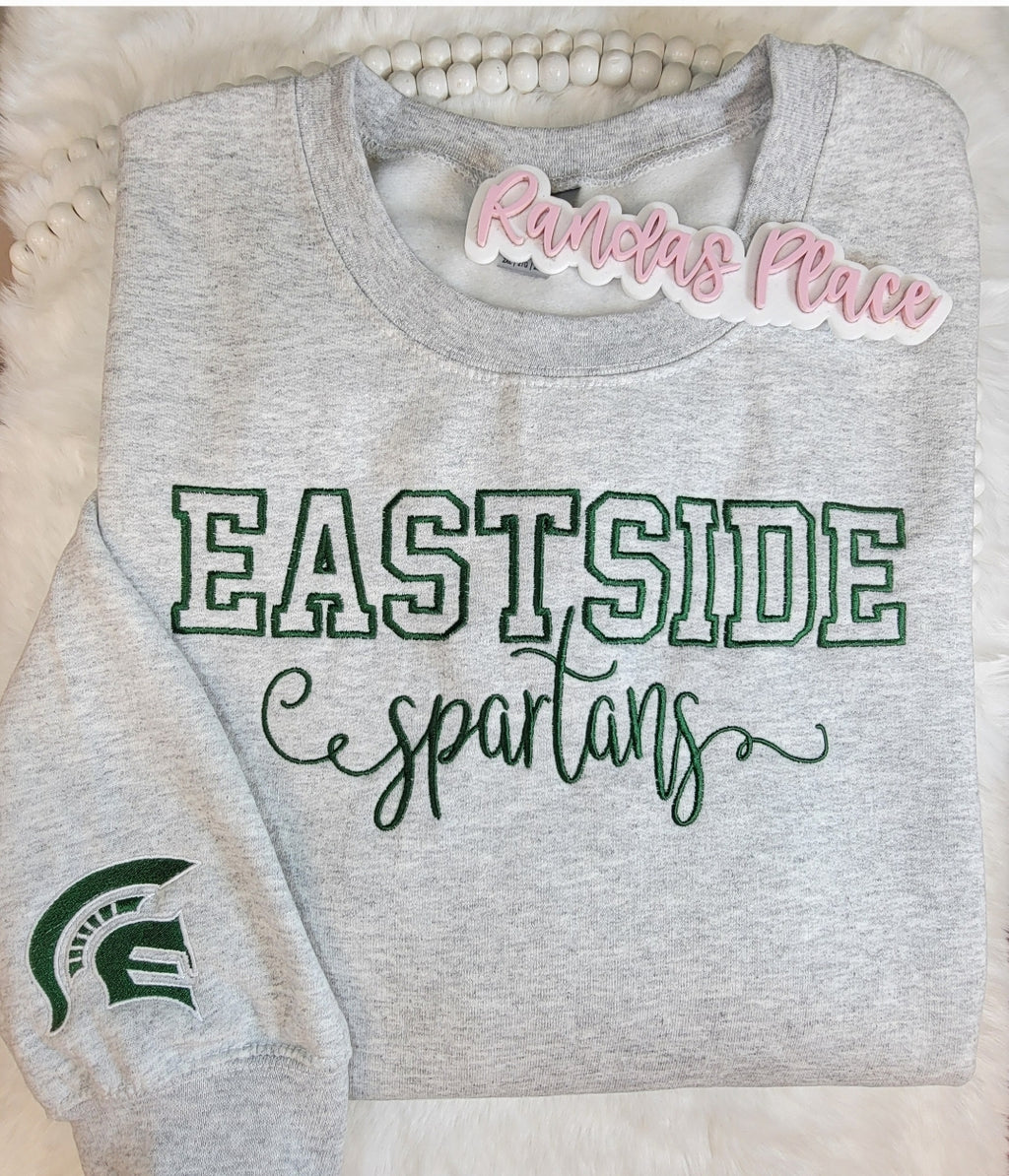 Eastside Spartans Varsity & Script Crewneck