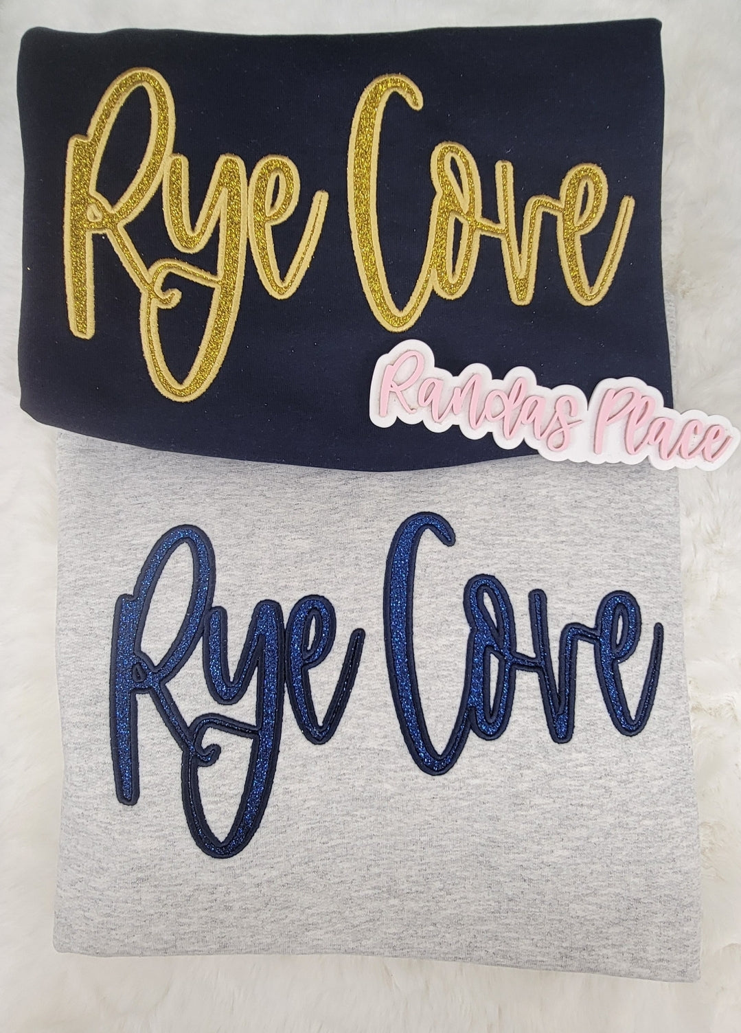 Rye Cove Script Sparkle Crewneck