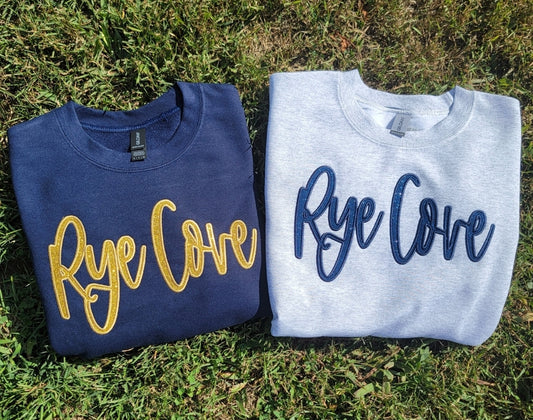 Rye Cove Script Sparkle Crewneck