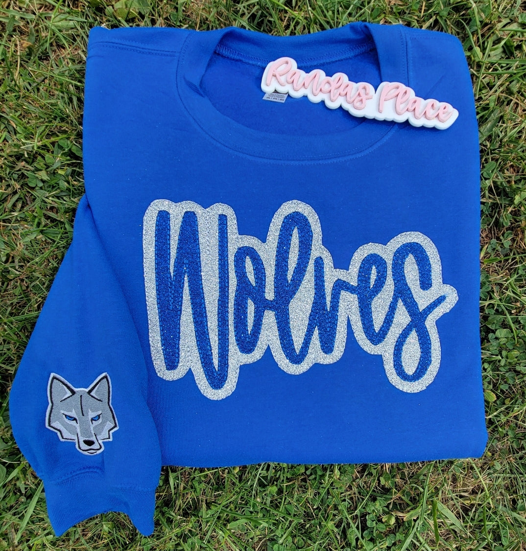 Wolves Sparkle Crewneck