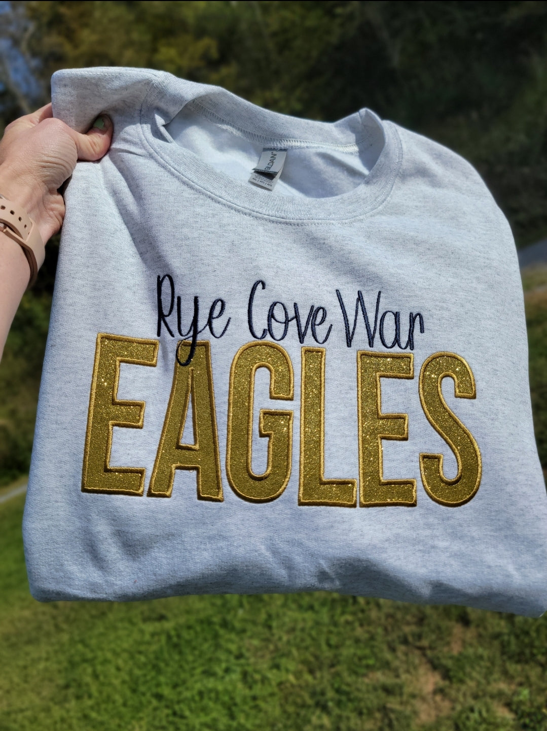 Rye Cove Eagles Sparkle Crewneck