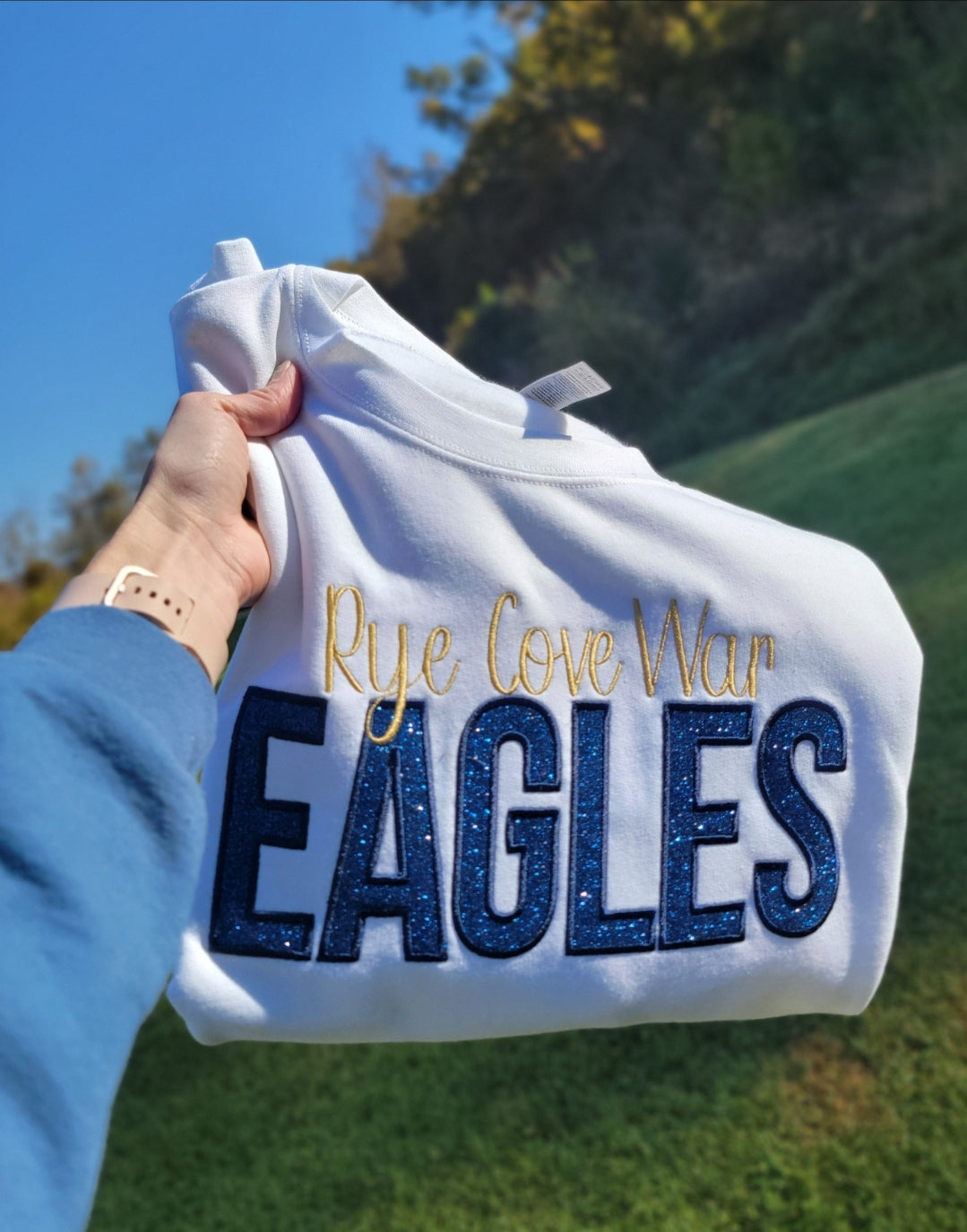 Rye Cove Eagles Sparkle Crewneck