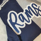 Rams Split Sparkle Crewneck