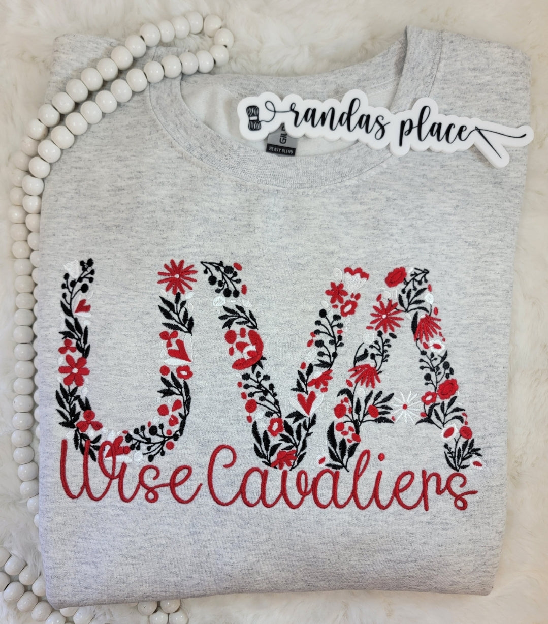 UVA Wise Cavaliers Floral Crewneck