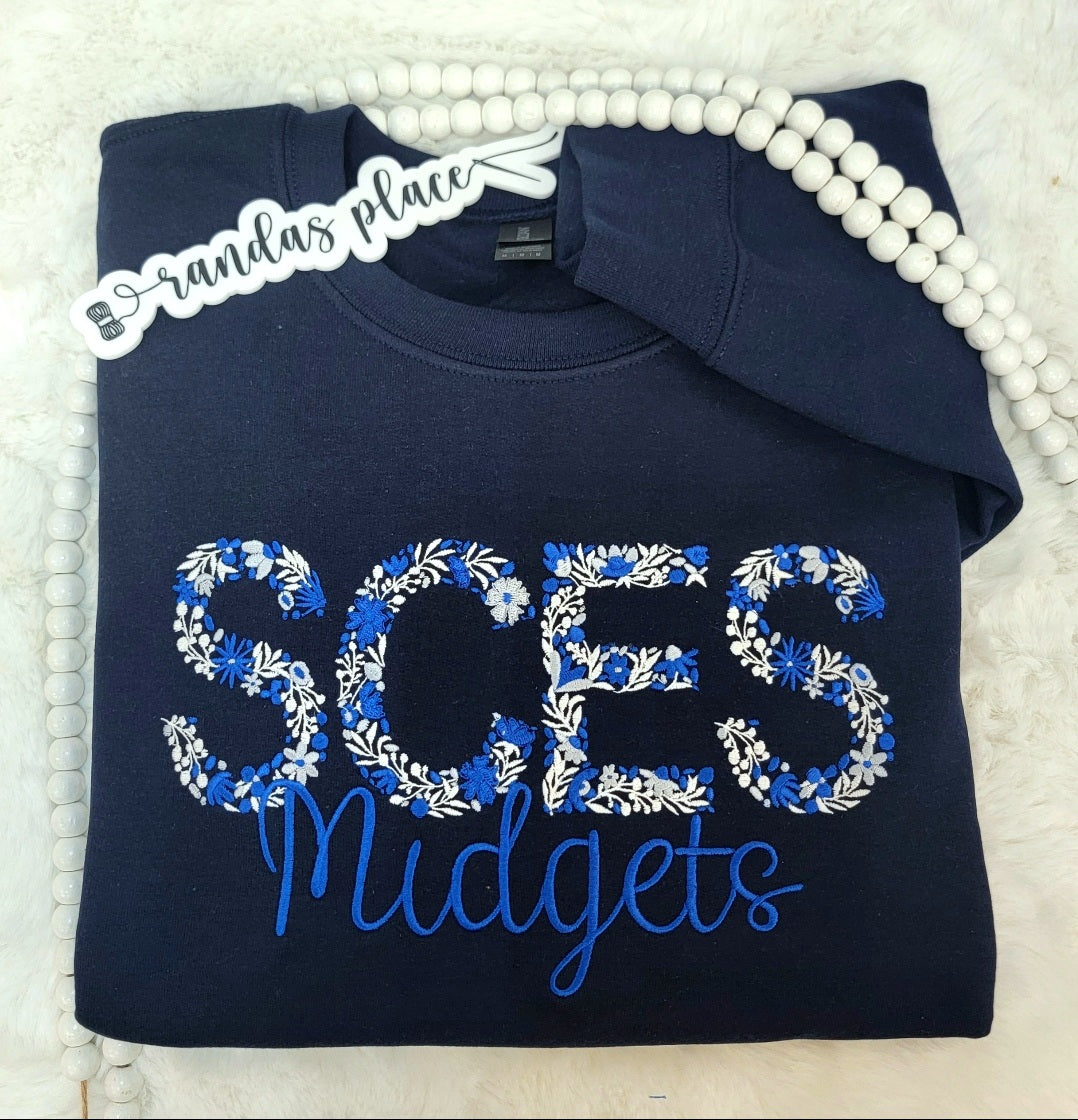 Saint Charles Midgets Floral Crewneck