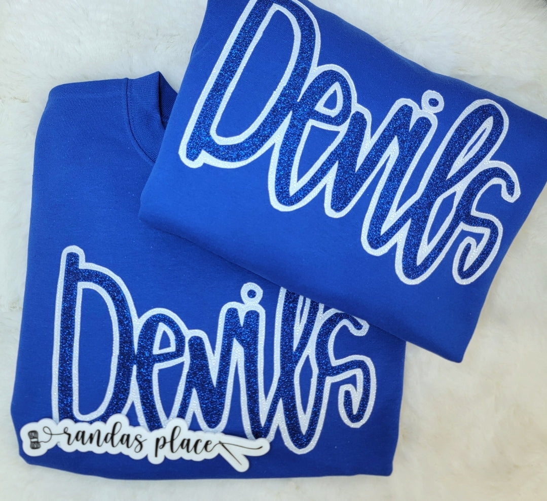 Devils Sparkle Crewneck