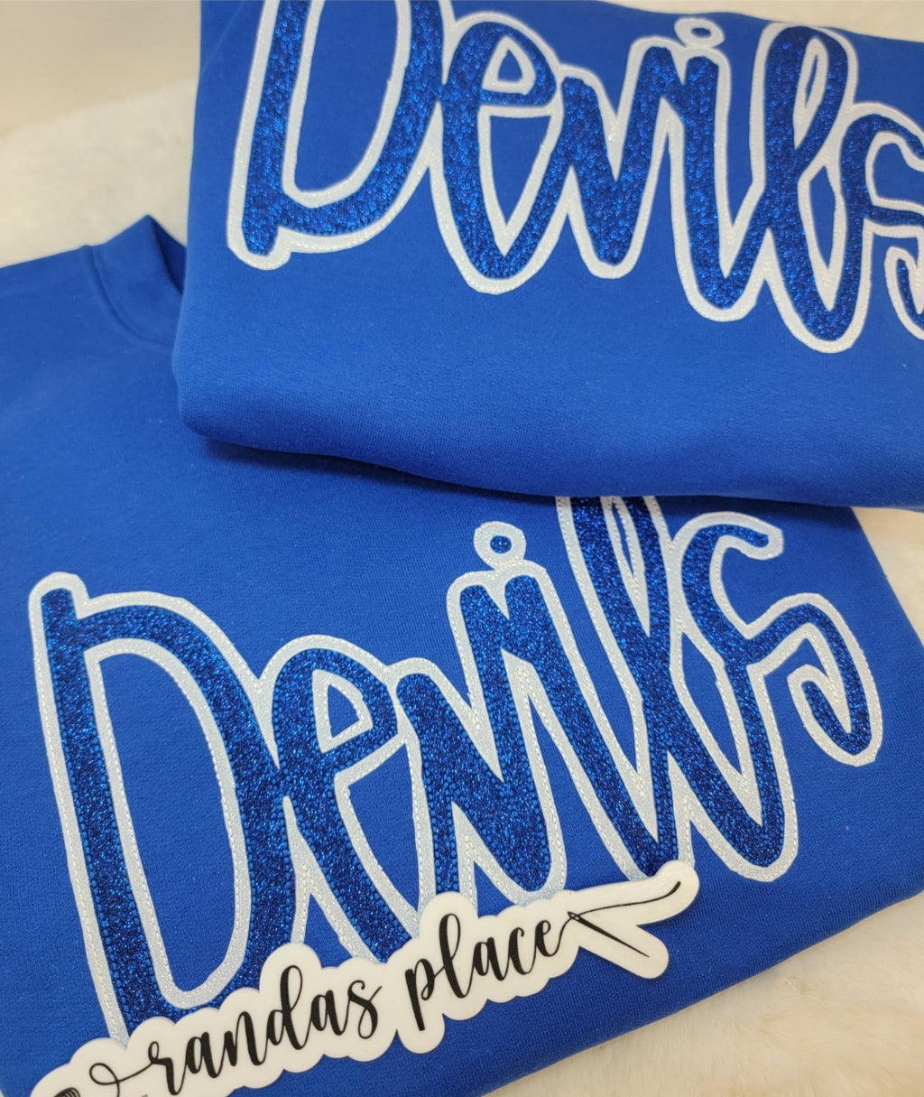 Devils Sparkle Crewneck