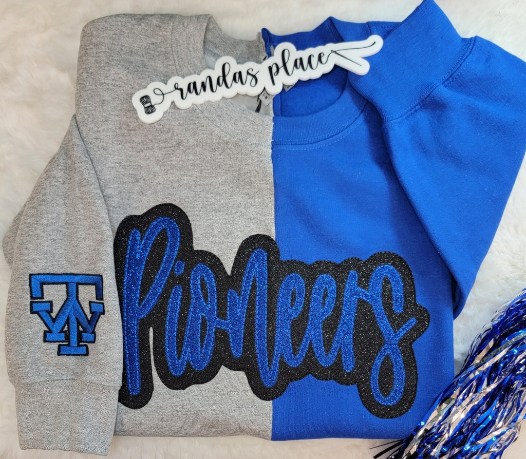 Thomas Walker Split Sparkle Crewneck