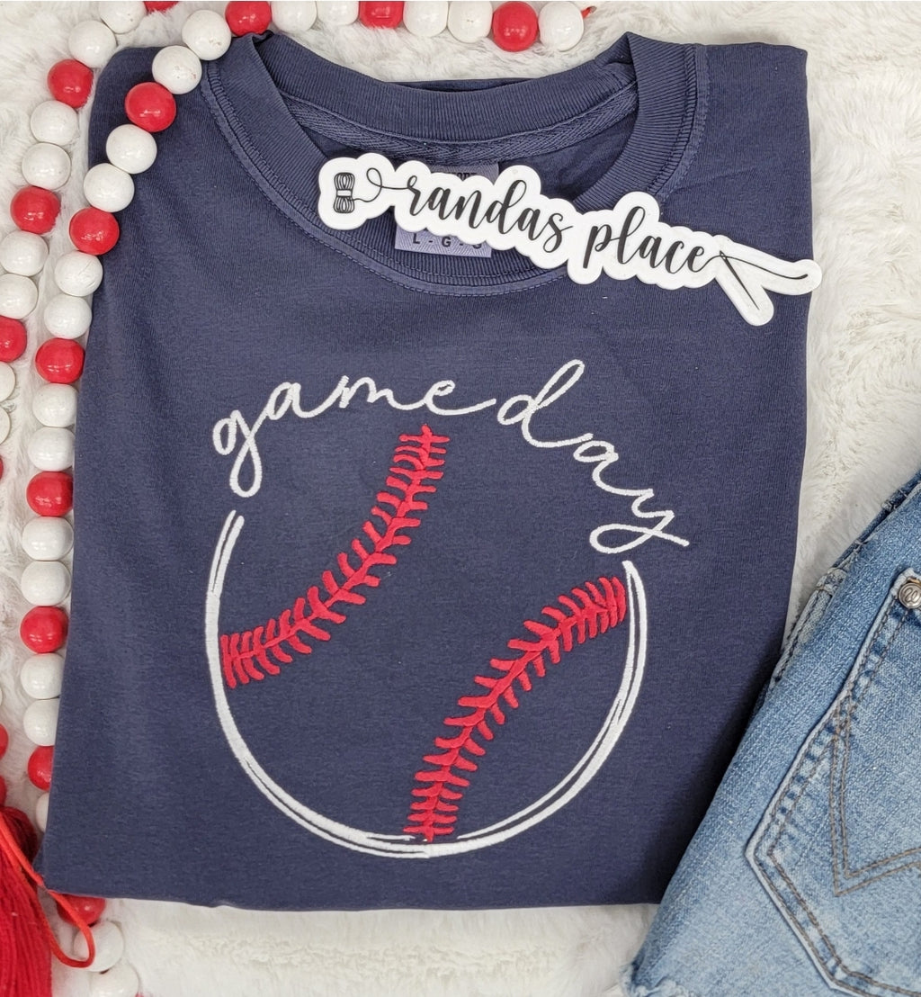 Game day Baseball Comfort Color Tee