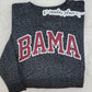 Bama Leopard Ladies Crewneck