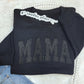 Black Sparkle MAMA crewneck