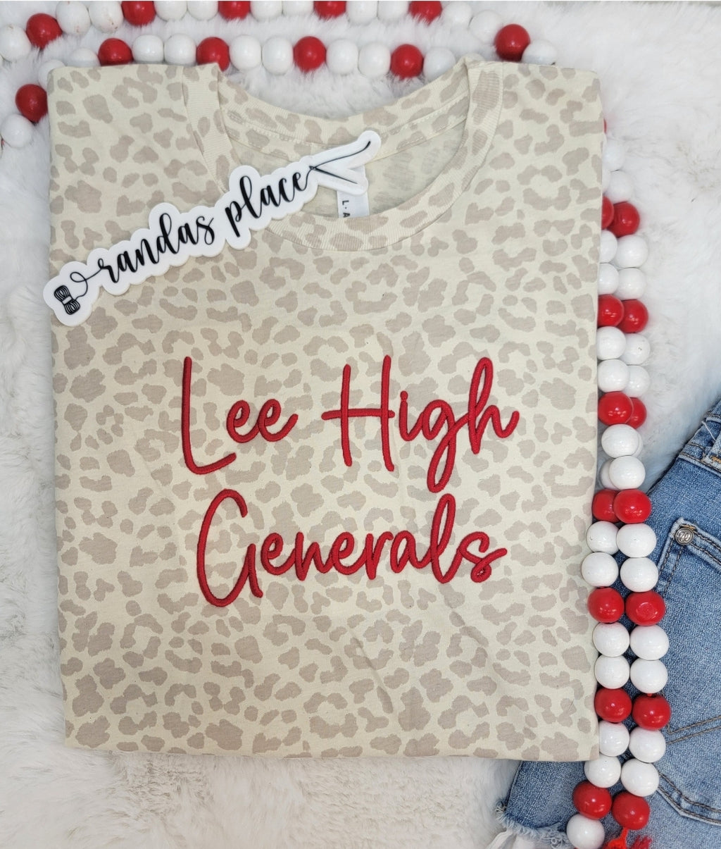 Lee High Generals Puff Tee