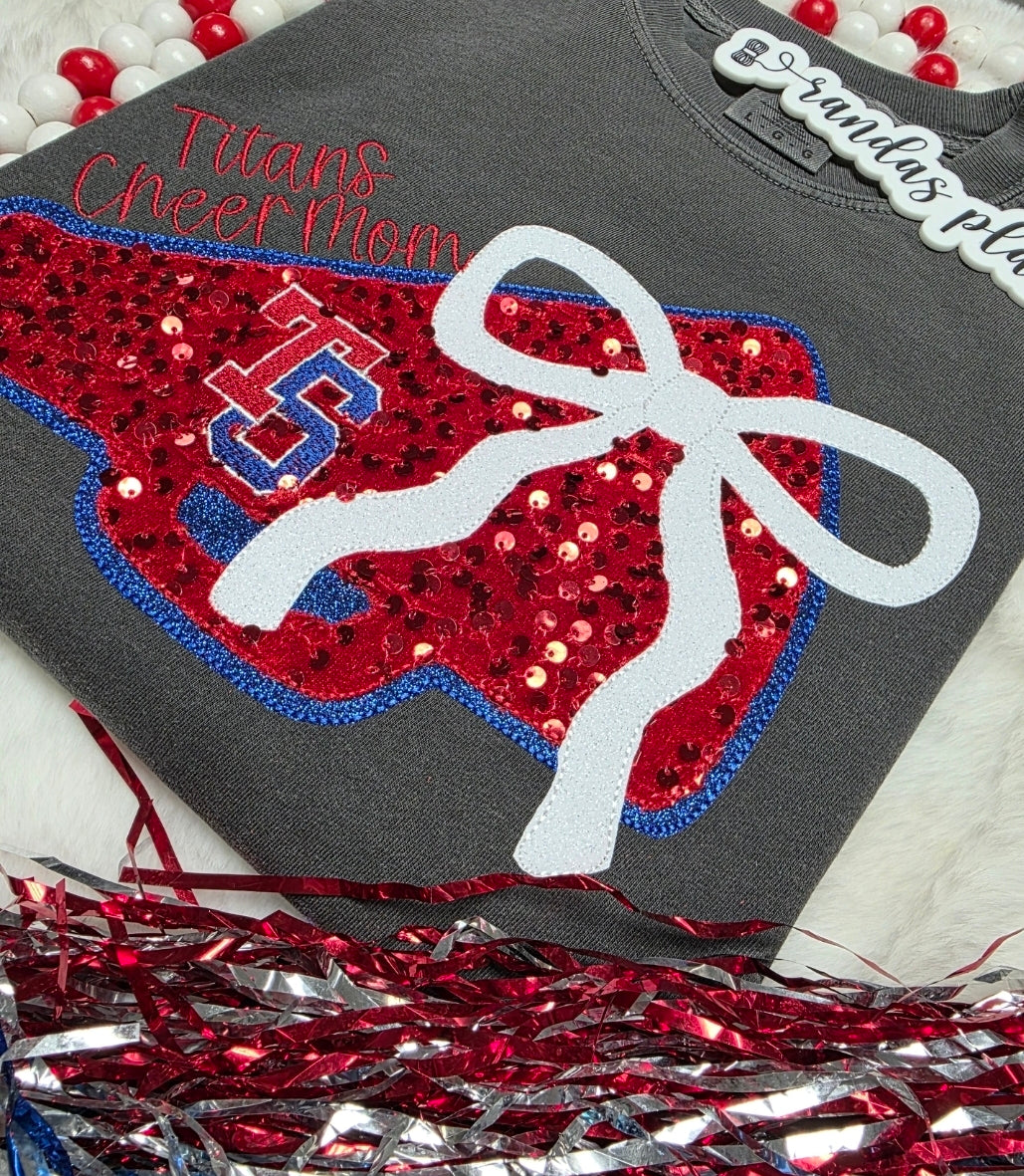 Twin Springs Titans Cheer Sweatshirt/Tee