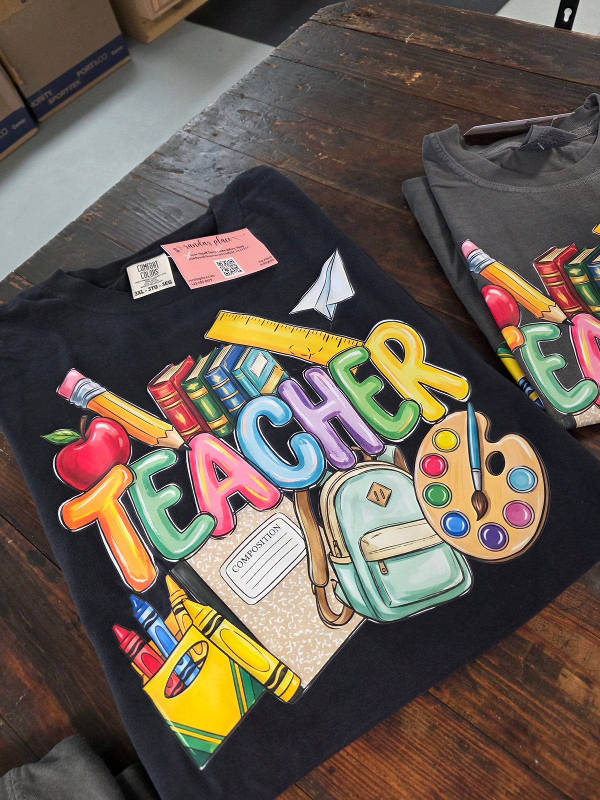 Comfort Colors Printed Teacher Tee