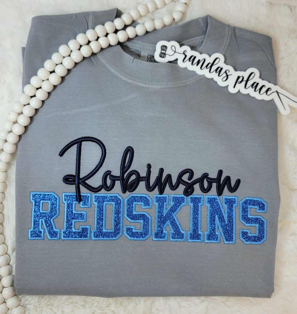 Robinson Redskins Sparkle Puff Tee