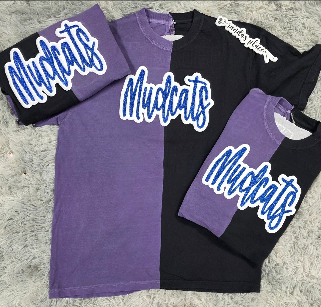 Clinch River Mudcats Split Sparkle Tee