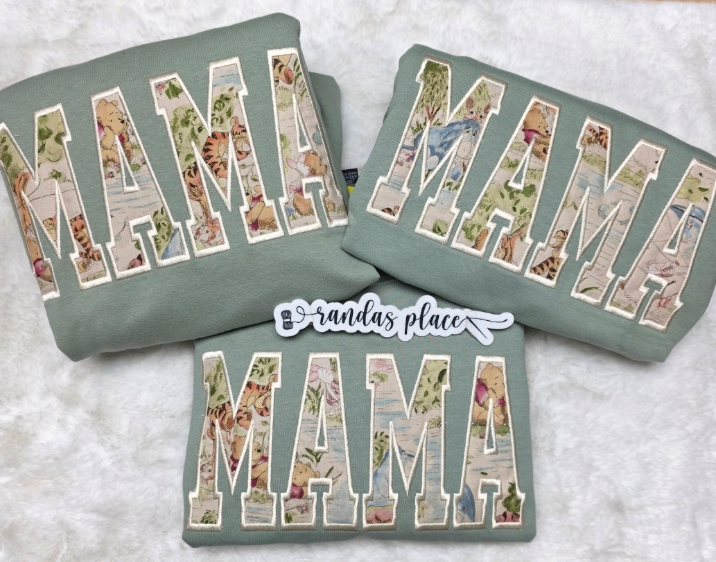 MAMA Pooh Vintage Inspired crewneck