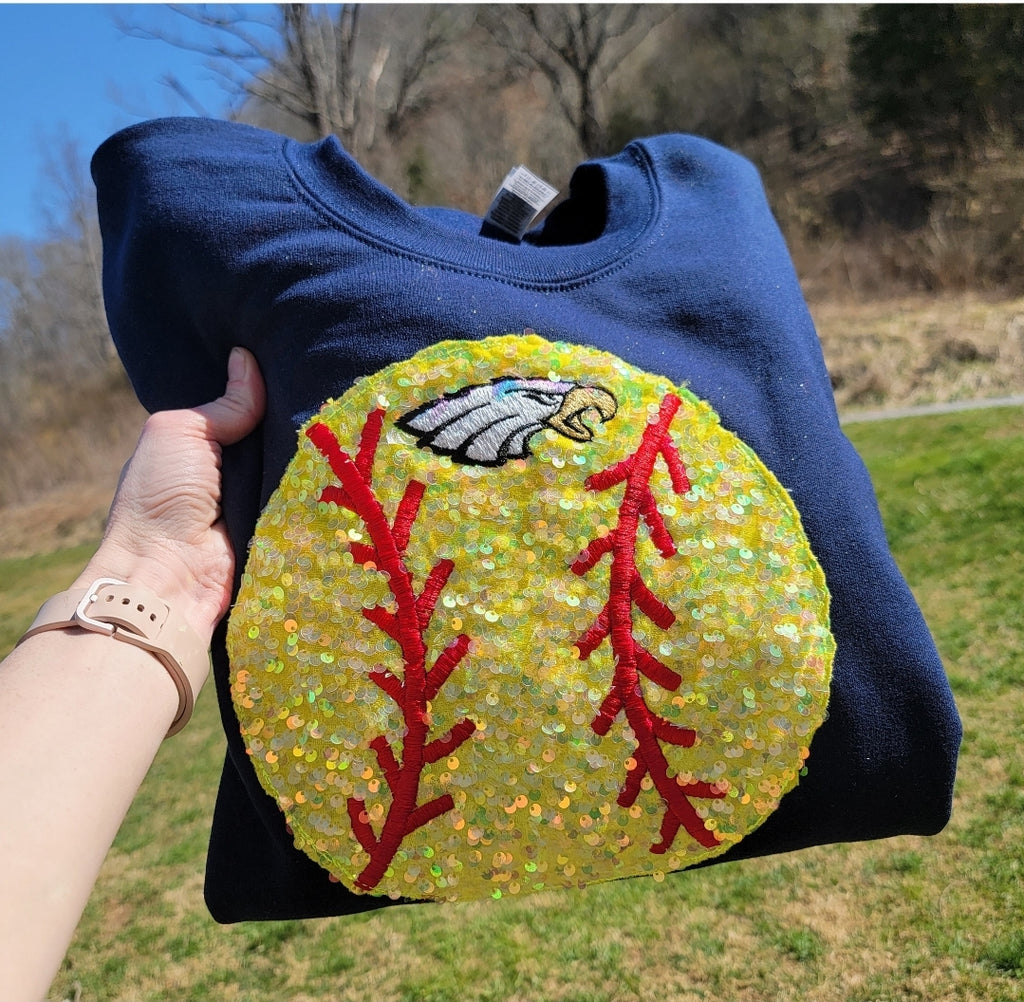 Eagles Sequence Softball Crewneck