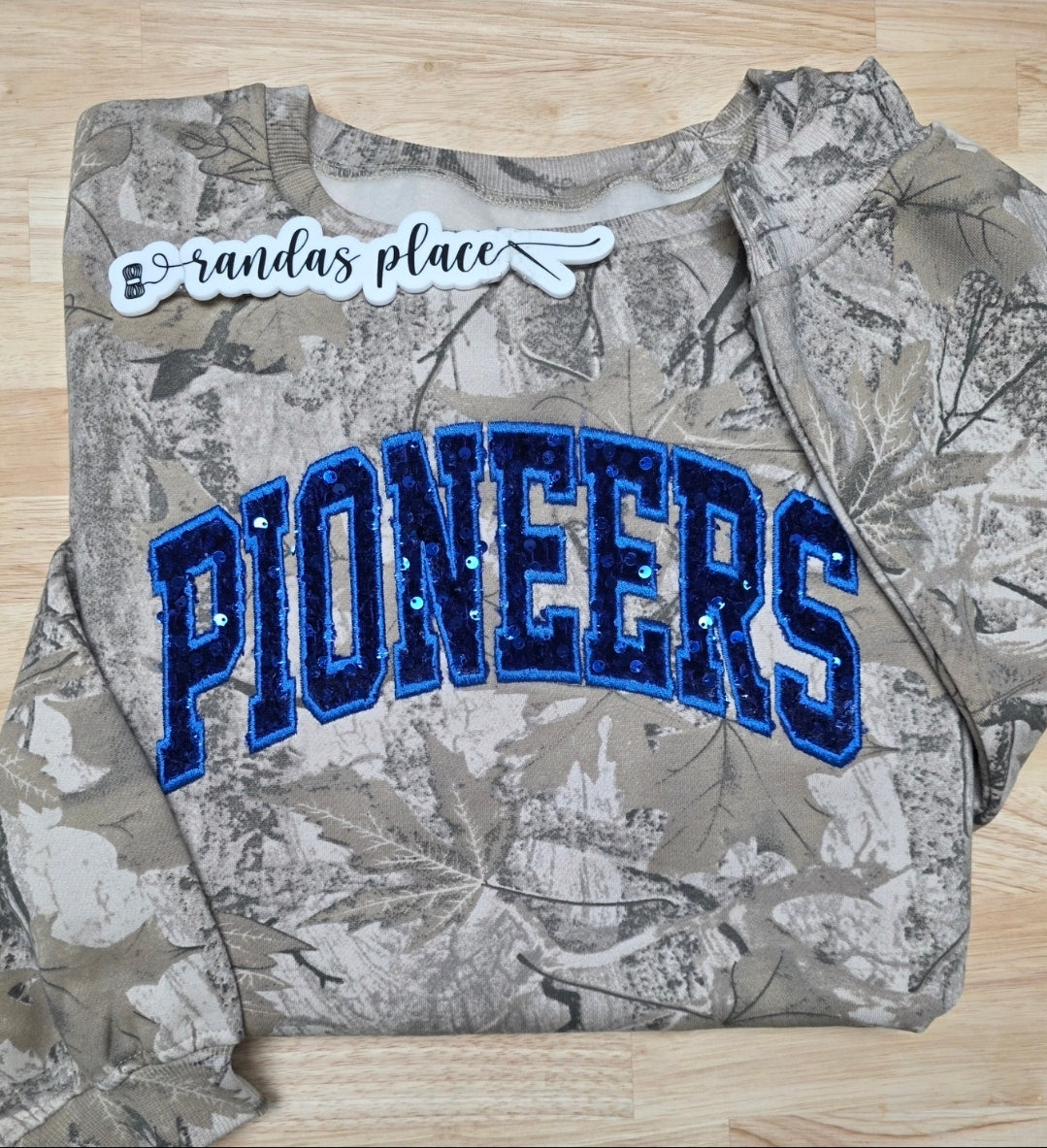 Pioneers Camo Sequence Tee/Sweatshirt
