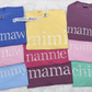 Floral Comfort Colors Custom Name Tee