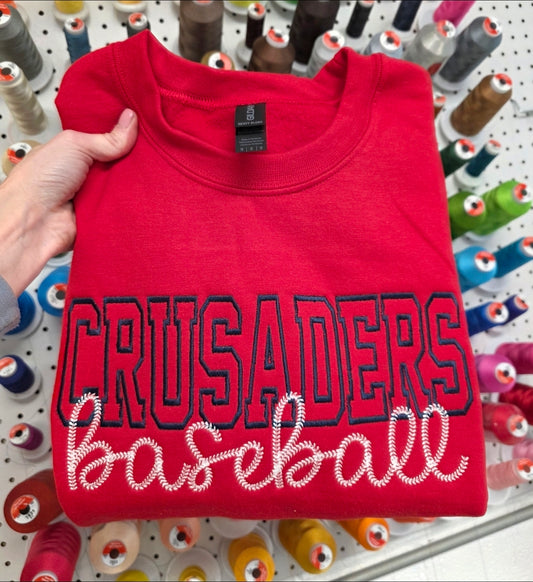 Custom Baseball/Softball Crewneck Sweatshirt