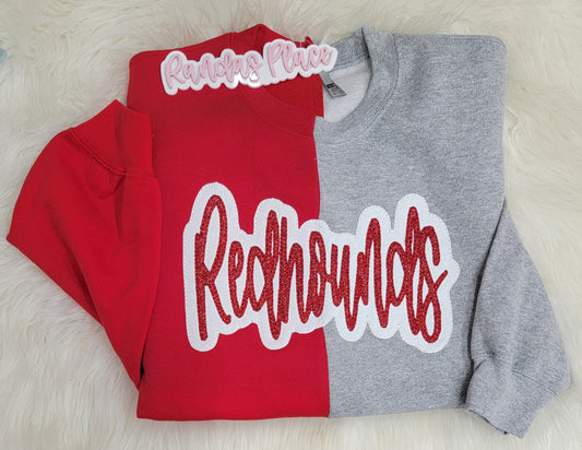 Redhounds Split Sparkle Crewneck