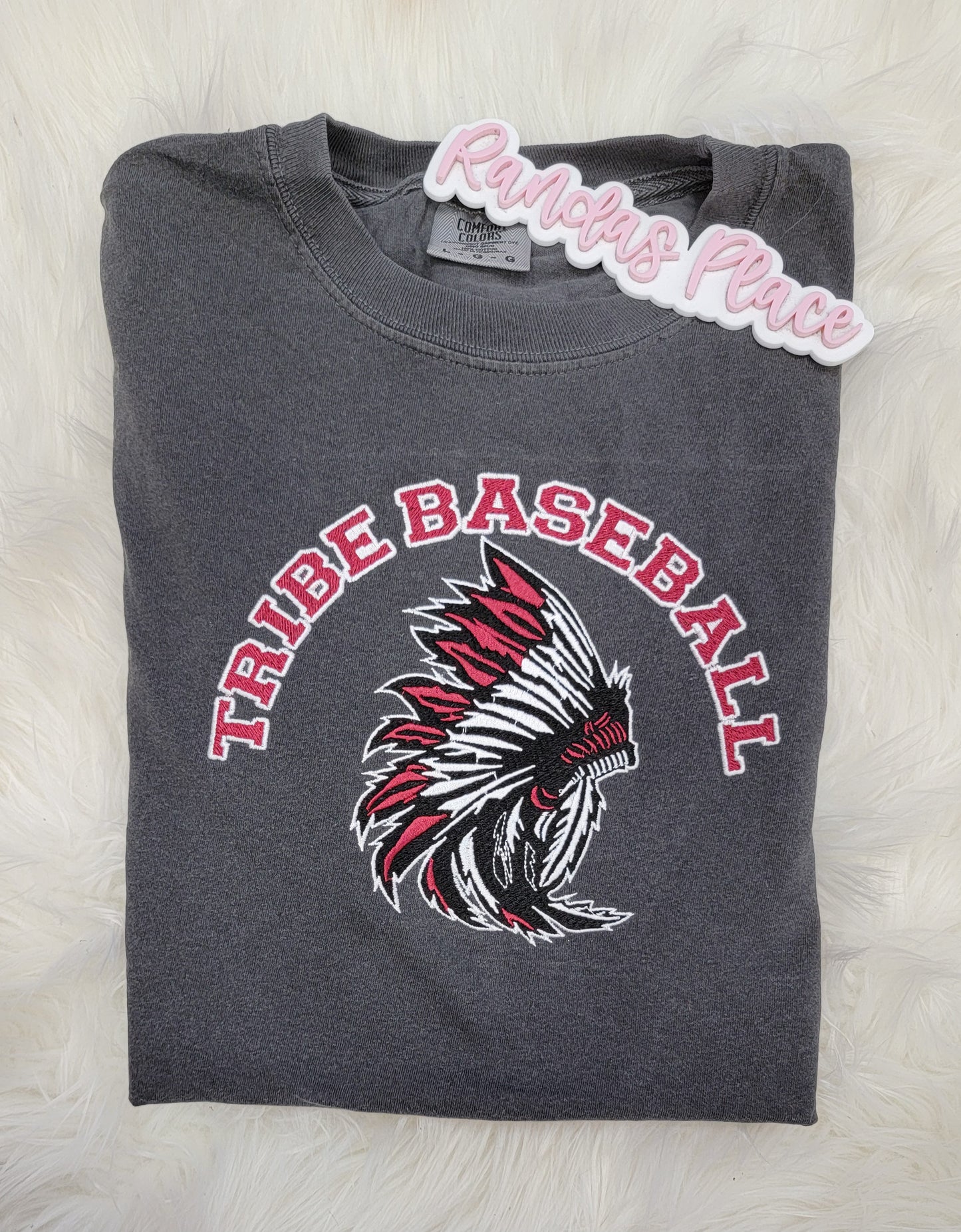 Tribe Baseball Comfort Color Tee