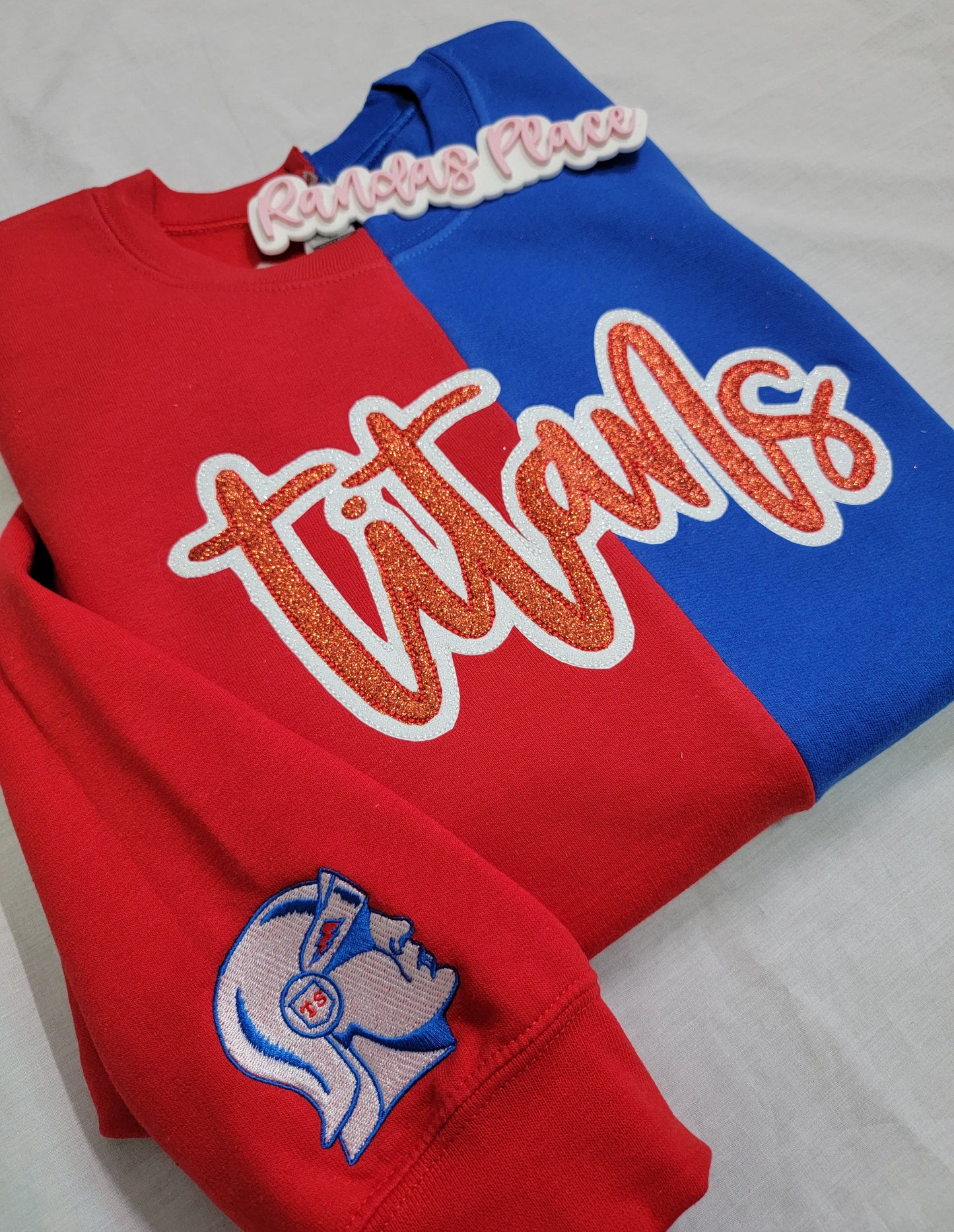 Titans Split Sparkle Crewneck