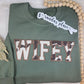 Wifey Cow Print Crewneck