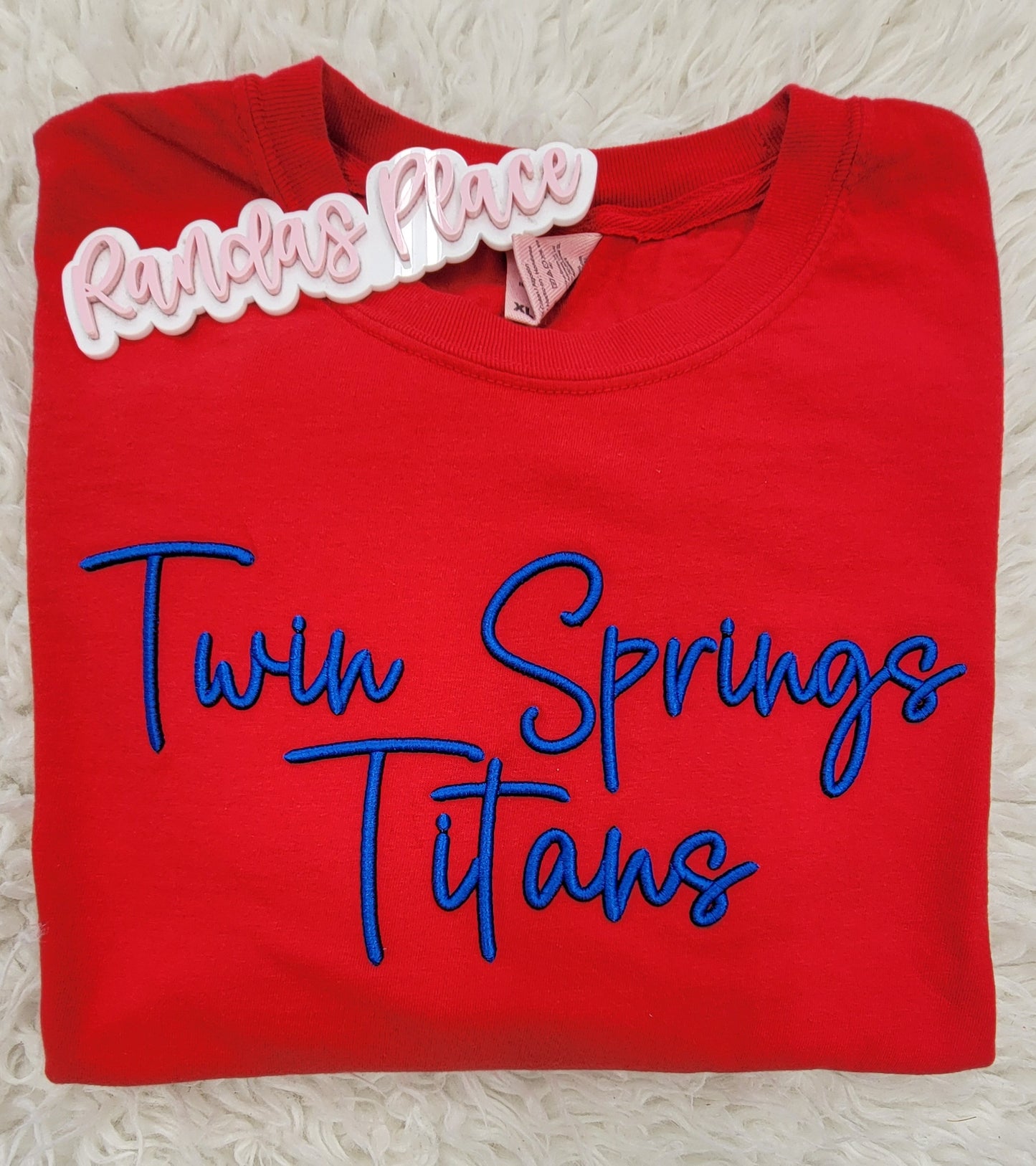 Twin Springs Titans Puff Tee