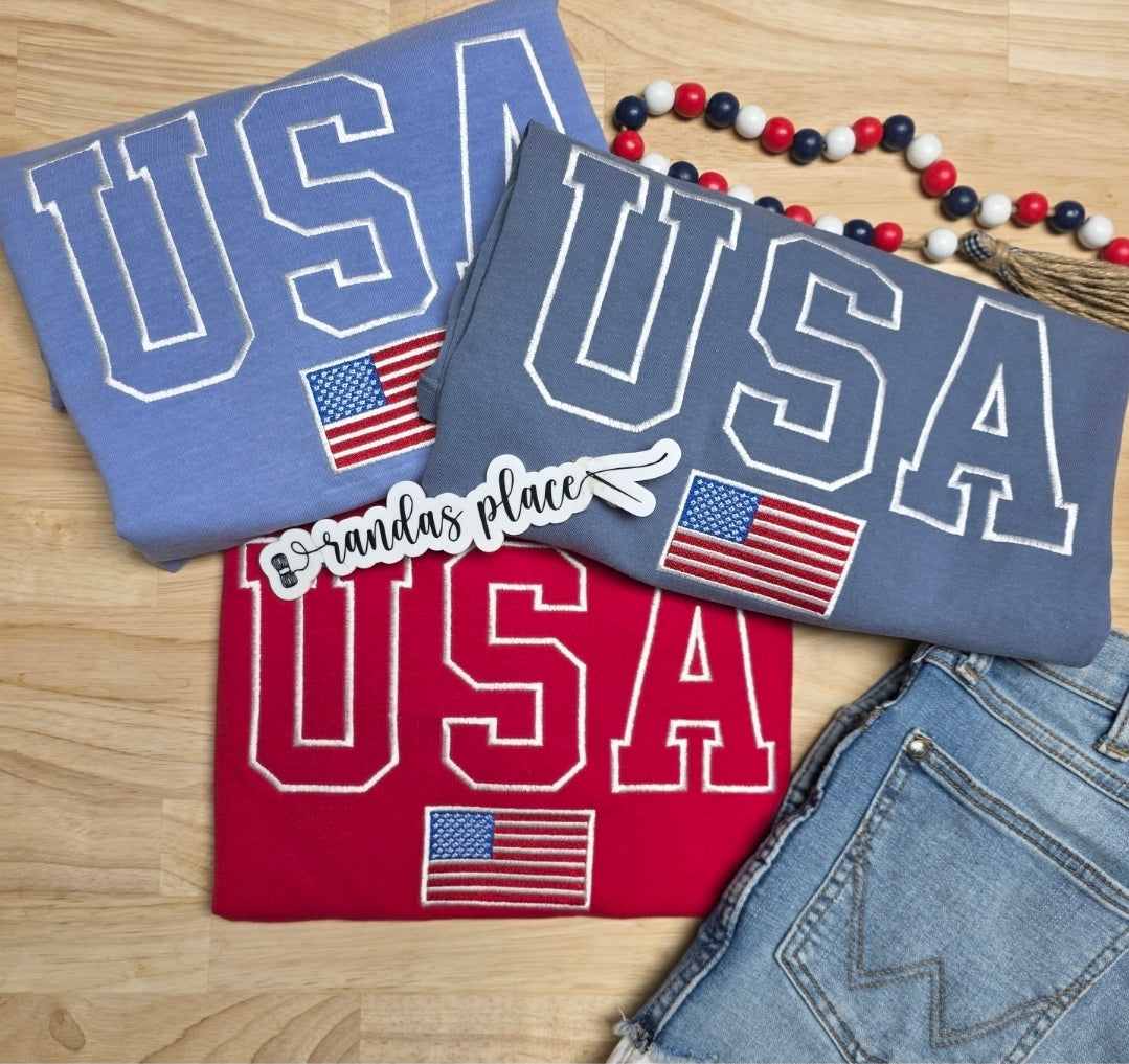 USA Classic Flag Comfort Color Tee