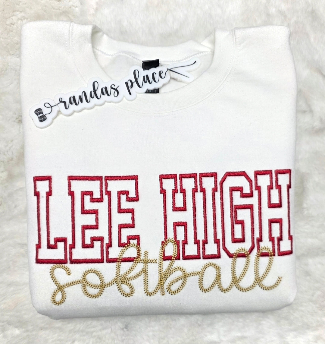 Custom Baseball/Softball Crewneck Sweatshirt