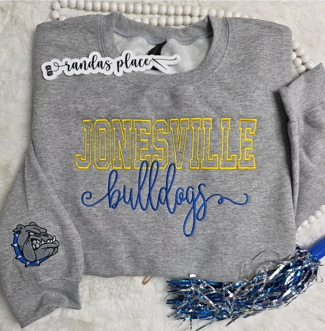 Custom Varsity & Script Crewneck