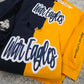 War Eagle Split Sparkle Navy & Gold Crewneck