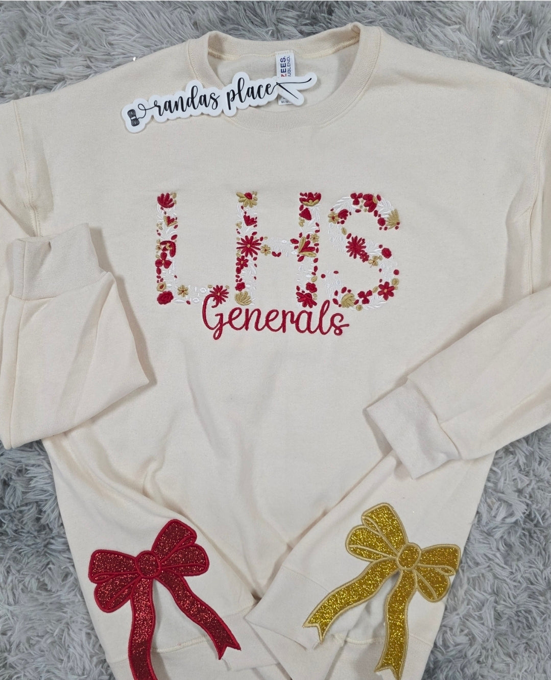 Lee High Generals Floral Crewneck