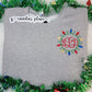 Christmas Lights Monogram Crewneck