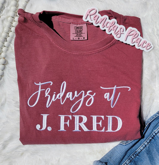 Fridays at J. Fred Comfort Color Tee