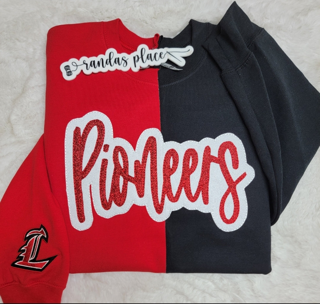Pioneers Split Sparkle Crewneck
