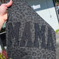 Black Leopard Sparkle MAMA Tee