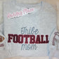 Tribe Football Mom Sparkle Crewneck