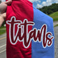 Twin Springs Titans Split Sparkle Tee