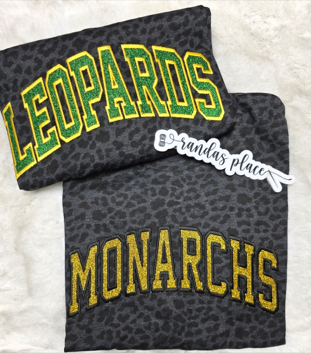 CUSTOM Team Sparkle Leopard Tee